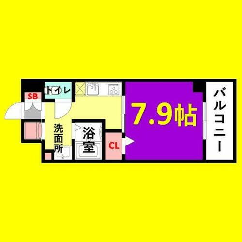 サン・名駅南ビル 8階 1K 賃貸物件詳細