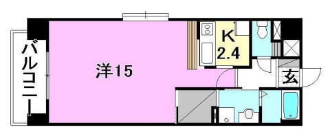 愛媛県松山市竹原２丁目 土橋駅 1K マンション 賃貸物件詳細