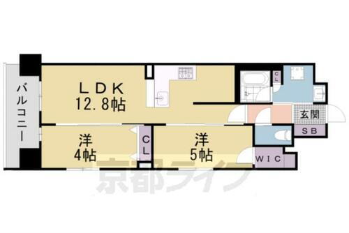 ユニハイム京都七条通り 2階 2LDK 賃貸物件詳細