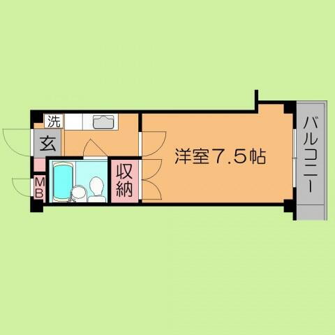シャンピニオン 3階 1K 賃貸物件詳細