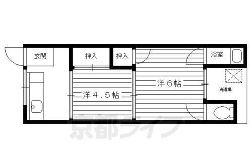 南郷マンション　西 2階 2K 賃貸物件詳細