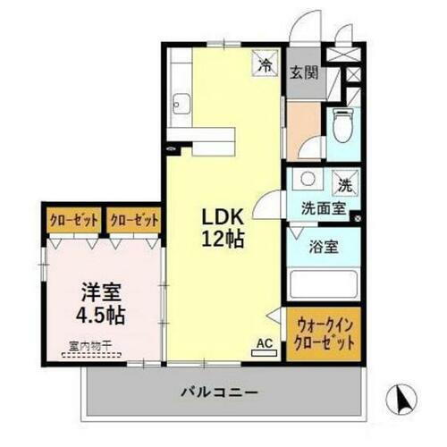 フェリスさくら 1階 1LDK 賃貸物件詳細
