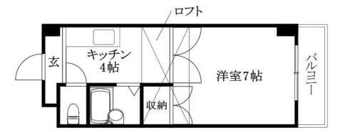 愛媛県松山市桑原２丁目 福音寺駅 1K マンション 賃貸物件詳細