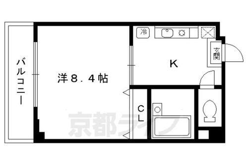 カーサ八星 5階 1K 賃貸物件詳細