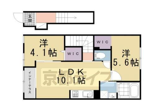 京都府京都市左京区岩倉幡枝町 国際会館駅 2LDK アパート 賃貸物件詳細