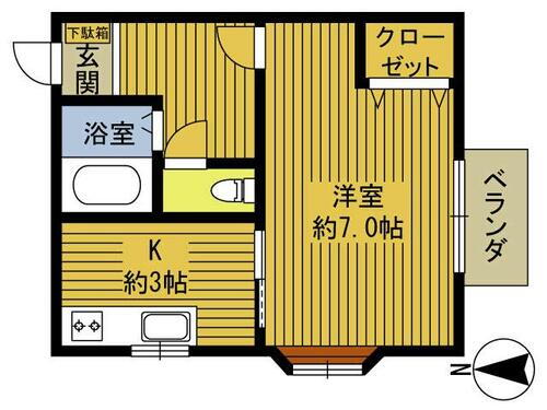 大分県国東市安岐町瀬戸田 1K アパート 賃貸物件詳細