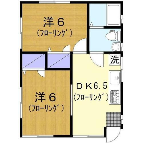 橋本コーポＢ 1階 2DK 賃貸物件詳細