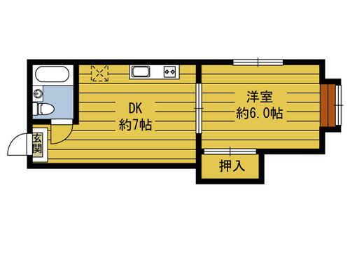 大分県別府市石垣東１０丁目 別府大学駅 1DK アパート 賃貸物件詳細