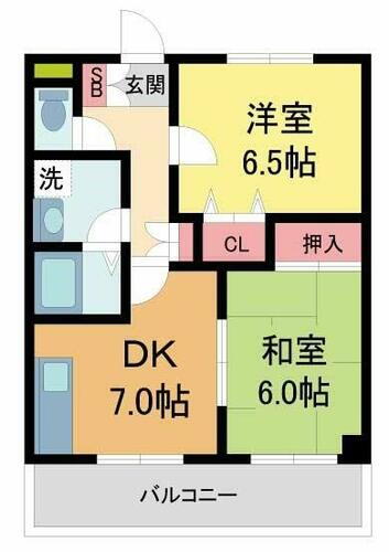 サンハイツ高司 2階 2DK 賃貸物件詳細