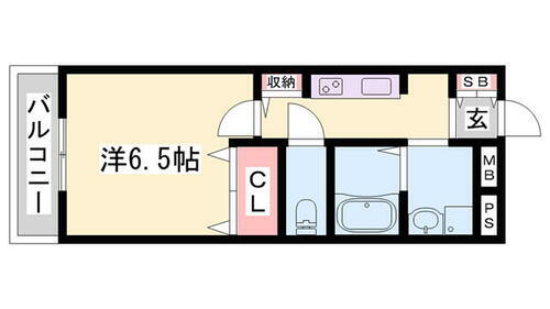 兵庫県姫路市飾磨区中浜町１丁目 西飾磨駅 1K アパート 賃貸物件詳細