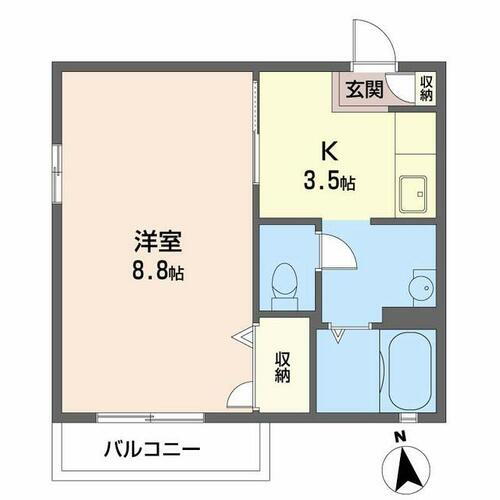 京都府京都市中京区西ノ京西中合町 西大路御池駅 1K アパート 賃貸物件詳細
