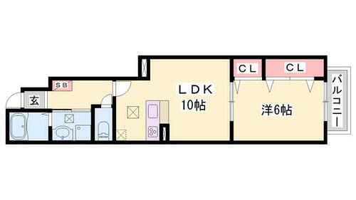 兵庫県加古川市別府町新野辺 別府駅 1LDK アパート 賃貸物件詳細