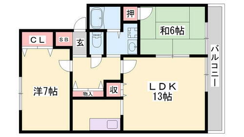 兵庫県加古郡播磨町南野添２丁目 播磨町駅 2LDK アパート 賃貸物件詳細