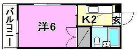 愛媛県松山市小栗２丁目 土橋駅 1K マンション 賃貸物件詳細