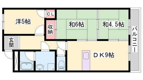 兵庫県加西市北条町栗田 北条町駅 3DK マンション 賃貸物件詳細