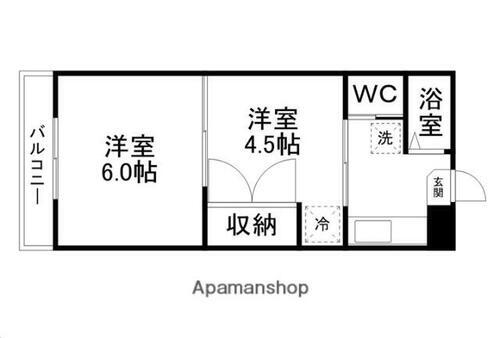 宮城県仙台市太白区向山４丁目 愛宕橋駅 2K マンション 賃貸物件詳細