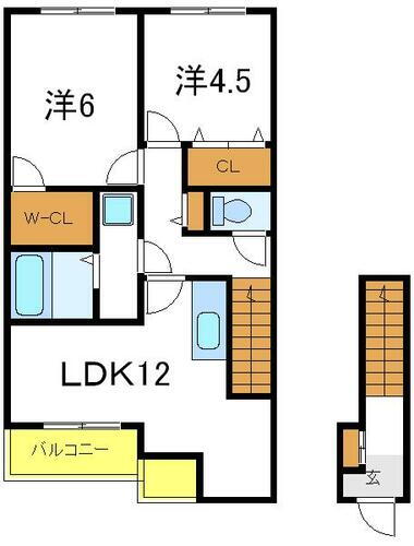 兵庫県加古川市加古川町友沢 加古川駅 2LDK アパート 賃貸物件詳細