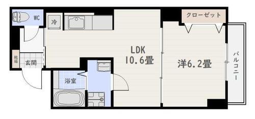 フォレスト５ 8階 1LDK 賃貸物件詳細