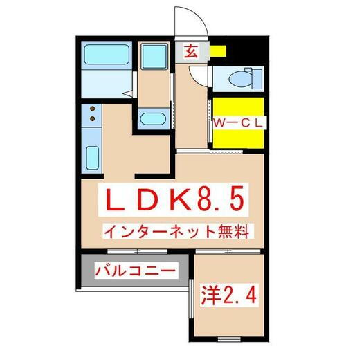 鹿児島県鹿児島市郡元２丁目 中郡駅 1LDK マンション 賃貸物件詳細