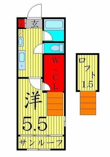 東京都葛飾区西亀有３丁目 綾瀬駅 1K アパート 賃貸物件詳細