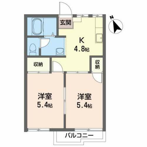 岩手県北上市若宮町２丁目 北上駅 2K アパート 賃貸物件詳細