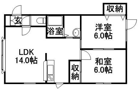 北海道札幌市東区北丘珠三条１丁目 2LDK アパート 賃貸物件詳細