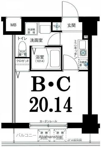 グリフィン横浜・セカンドステージ 9階 1K 賃貸物件詳細