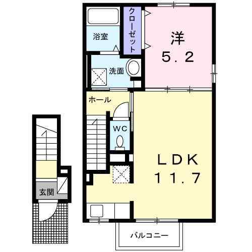 ドリーム・シャトー・Ⅳ 2階 1LDK 賃貸物件詳細