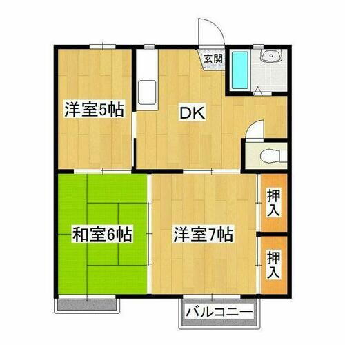 茨城県石岡市若松２丁目 石岡駅 3DK アパート 賃貸物件詳細