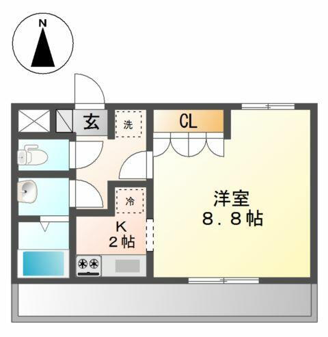 岡山県岡山市北区久米 庭瀬駅 1K アパート 賃貸物件詳細