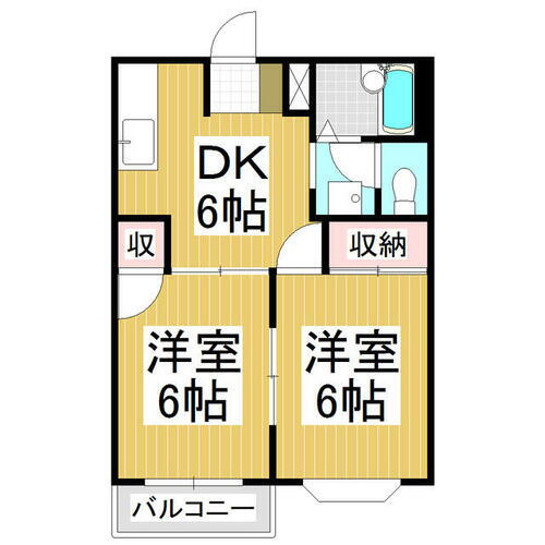 長野県松本市大字水汲 松本駅 2DK アパート 賃貸物件詳細