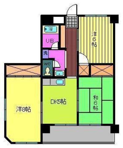 第９０杉フラット 2階 3DK 賃貸物件詳細