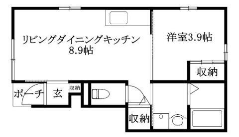 愛媛県松山市三町１丁目 賃貸アパート