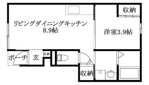 愛媛県松山市三町１丁目 賃貸アパート