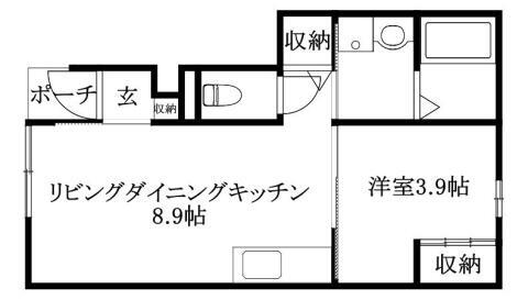愛媛県松山市三町１丁目 賃貸アパート