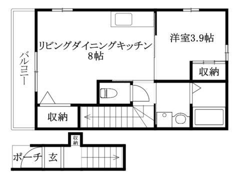 愛媛県松山市三町１丁目 賃貸アパート