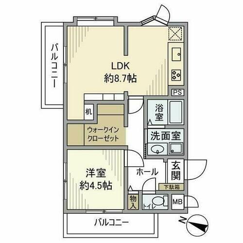 トーカンマンション藤ヶ丘ＩＩ 3階 1LDK 賃貸物件詳細