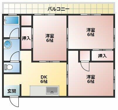 和歌山県和歌山市土入 東松江駅 3DK マンション 賃貸物件詳細