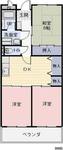 オーガイトＫＩＴＡＯＫＡ　Ａ棟 3階 3DK 賃貸物件詳細