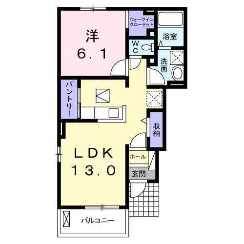 メゾン・クレメント 1階 1LDK 賃貸物件詳細