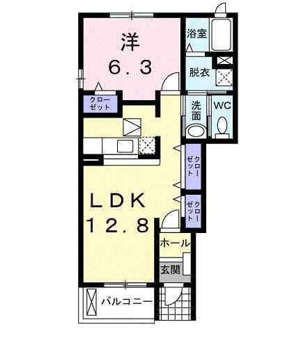 グランソレイユＫＯ　Ⅱ 1階 1LDK 賃貸物件詳細