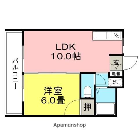 権藤ビル 2階 1LDK 賃貸物件詳細