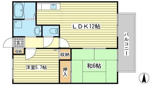 兵庫県姫路市白浜町神田２丁目 白浜の宮駅 2LDK アパート 賃貸物件詳細