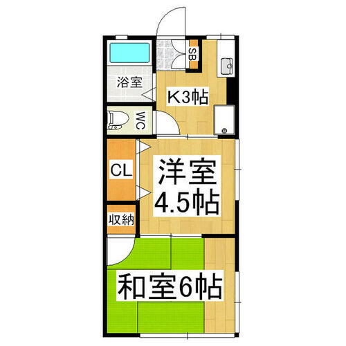 長野県松本市大字松原 村井駅 2K アパート 賃貸物件詳細