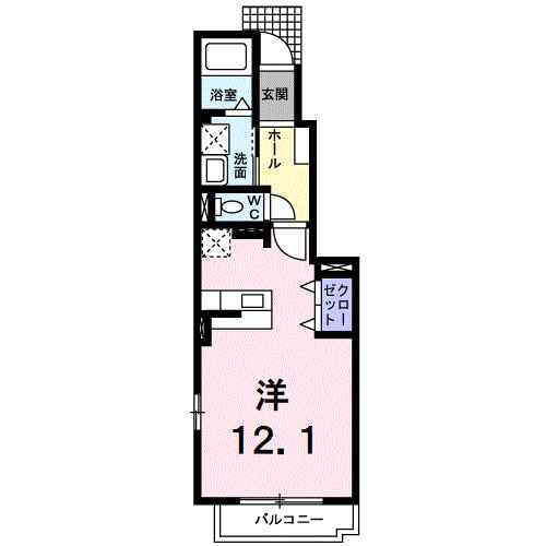 愛媛県松山市北吉田町 山西駅 ワンルーム アパート 賃貸物件詳細