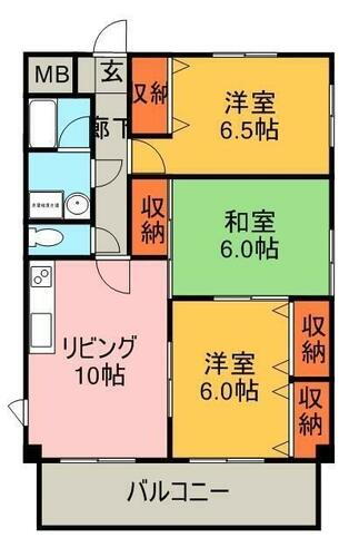 愛知県豊橋市花中町 豊橋駅 3LDK マンション 賃貸物件詳細