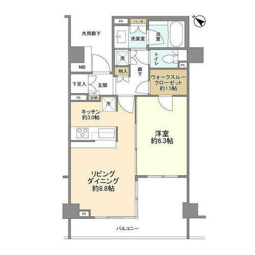 東京都港区三田５丁目 白金高輪駅 1LDK マンション 賃貸物件詳細