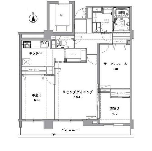 神奈川県横浜市港北区日吉本町１丁目 日吉本町駅 2SLDK マンション 賃貸物件詳細
