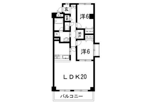 ラフィネ 5階 2LDK 賃貸物件詳細