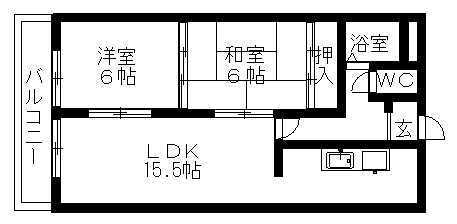 アサイマンション 2階 2LDK 賃貸物件詳細